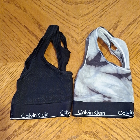 Calvin Klein Black and Tie-Dye Racerback Bras (Set of 2) - Picture 2 of 10
